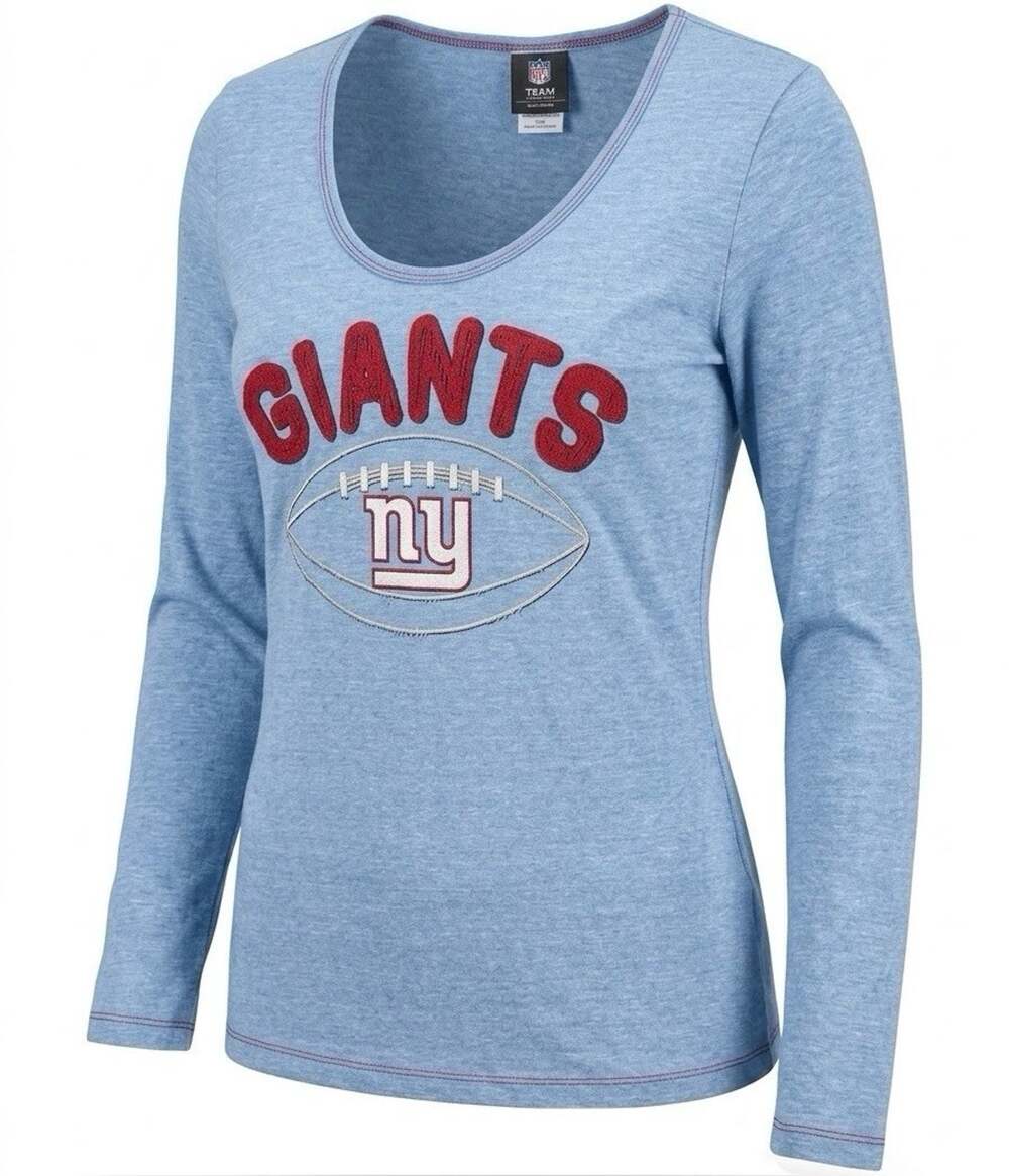 Women's New York Giants Vintage Long Sleeve Scoop Neck T-Shirt - M